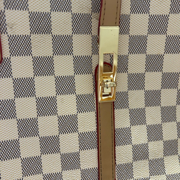 Checkered shoulder purse - Picture 4 of 14